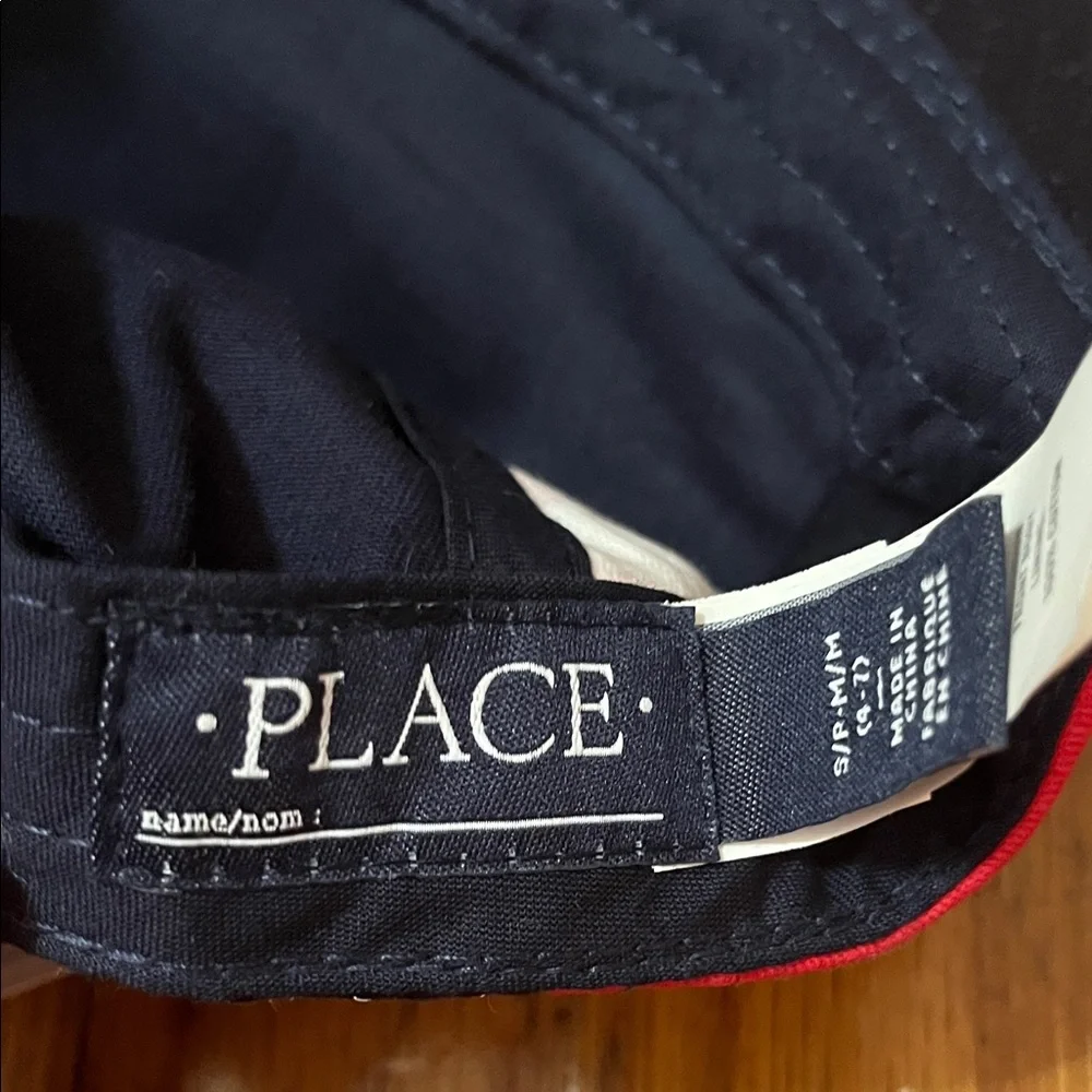 NWT The Children’s Place Kids Patriotic USA Snapback Hat - Navy Red White Small